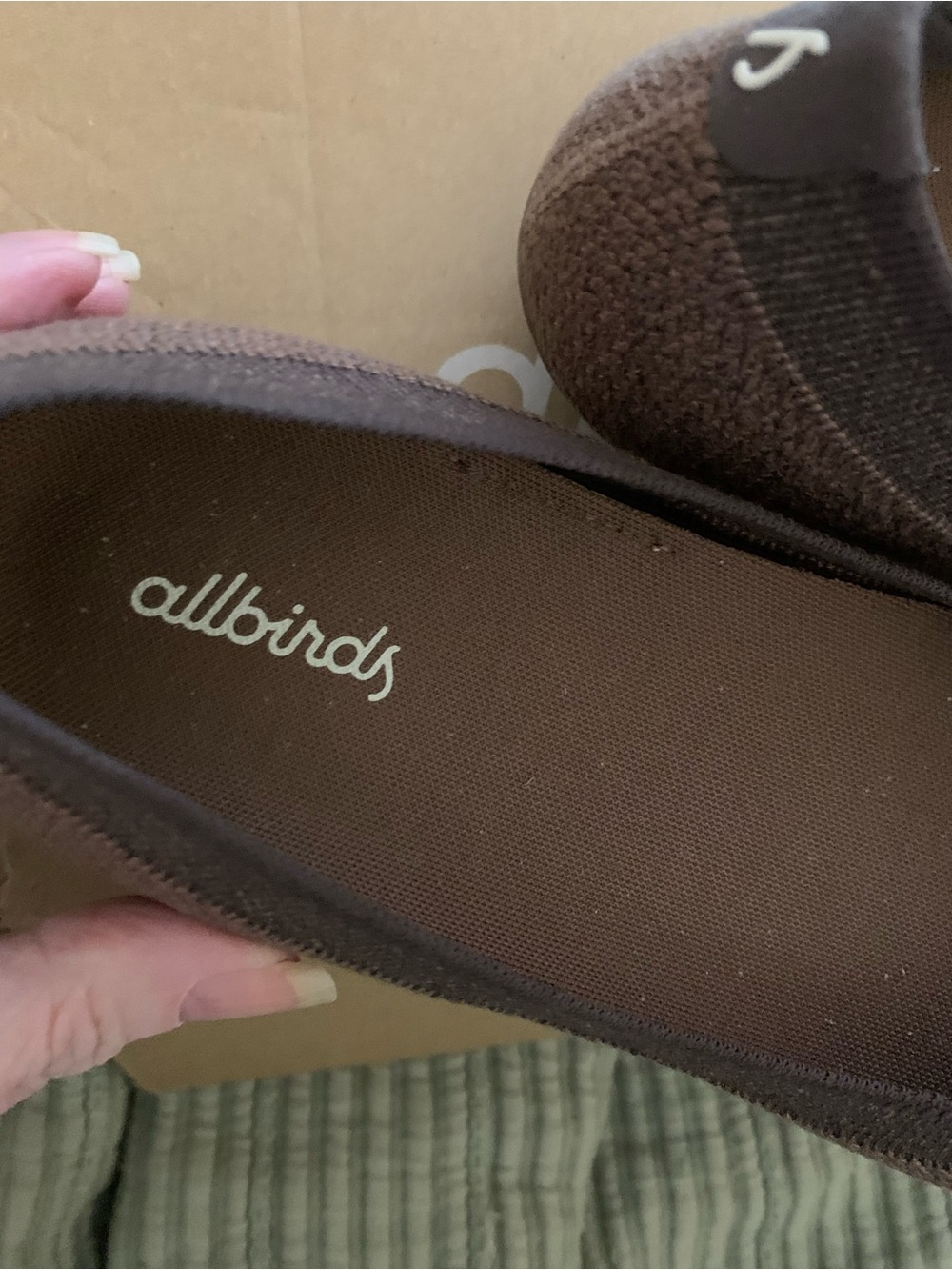 allbirds Brown Knit Ballet Flats - Women’s Slip-On - Picture 3 of 6